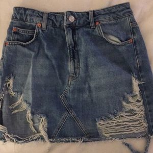 Top shop size 6 jean skirt!
